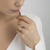GEORG JENSEN - RING, FUSION ENDERING MED DIAMANTER 0,15-0,21 CT. ROSÉGULL - STYLING