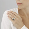 GEORG JENSEN - RING, MOONLIGHT GRAPES OKSIDERT SØLV - STYLING