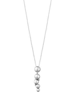 GEORG JENSEN - HALSKJEDE, MOONLIGHT GRAPES ANHENG 7 PERLER OKSIDERT SØLV