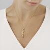 GEORG JENSEN - HALSKJEDE, MOONLIGHT GRAPES ANHENG LANGT MED DIAMANTER 0,05 CT. GULT GULL - STYLING
