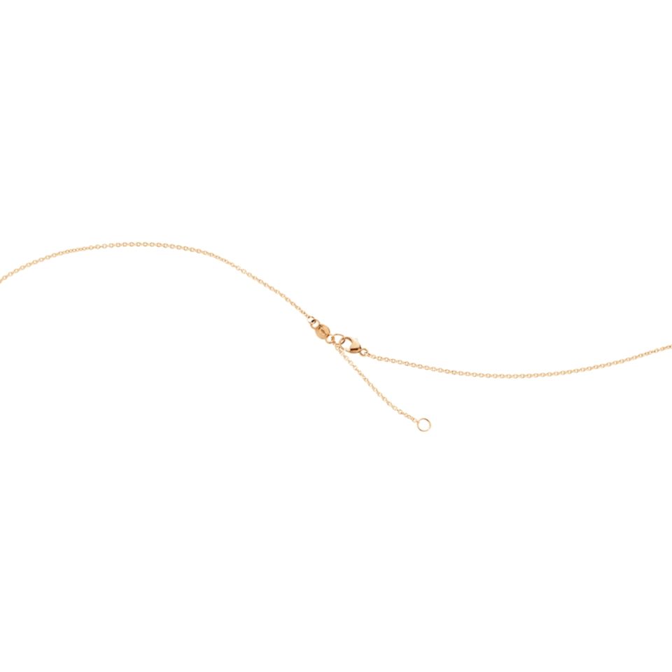 GEORG JENSEN - HALSKJEDE, FUSION ANHENG ÅPEN PAVÉ 0,22 CT. ROSÉGULL OG HVITT GULL - DETALJER