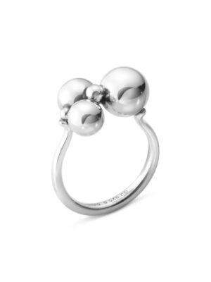 GEORG JENSEN - RING, MOONLIGHT GRAPES LITEN OKSIDERT SØLV