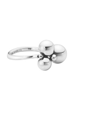 GEORG JENSEN - RING, MOONLIGHT GRAPES LITEN OKSIDERT SØLV - DETALER