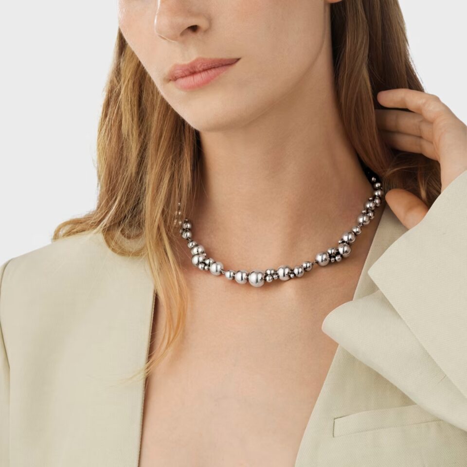 GEORG JENSEN - HALSKJEDE, MOONLIGHT GRAPES OKSIDERT SØLV - STYLING