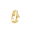 GEORG JENSEN - RING, FUSION ENDERING AB MED DIAMANTER 0,05-0,11 CT. GULT GULL