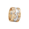 GEORG JENSEN - RING, FUSION ENDERING AA MED DIAMANTER 0,11-0,21 CT. ROSÉGULL - KOMBINASJON