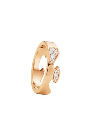 GEORG JENSEN - RING, FUSION ENDERING AA MED DIAMANTER 0,11-0,21 CT. ROSÉGULL