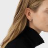GEORG JENSEN - ØREDOBBER, FUSION HOOPS SMÅ MED DIAMANTER 0,19 CT. HVITT GULL OG ROSÉGULL - STYLING
