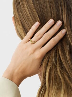 GEORG JENSEN - RING, MOONLIGHT GRAPES GULT GULL - STYLING