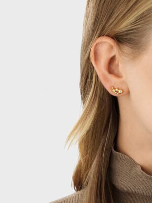 GEORG JENSEN - ØREDOBBER, MOONLIGHT GRAPES EAR CUFFS 0,14 CT. GULT GULL - STYLING