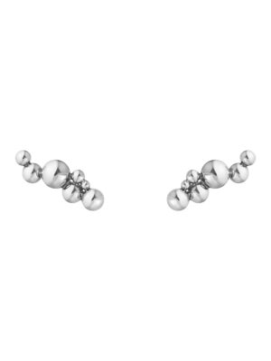GEORG JENSEN - ØREDOBBER, MOONLIGHT GRAPES LANGE EAR CUFFS OKSIDERT SØLV