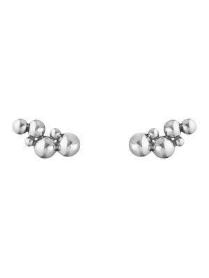 GEORG JENSEN - ØREDOBBER, MOONLIGHT GRAPES KORTE EAR CUFFS OKSIDERT SØLV
