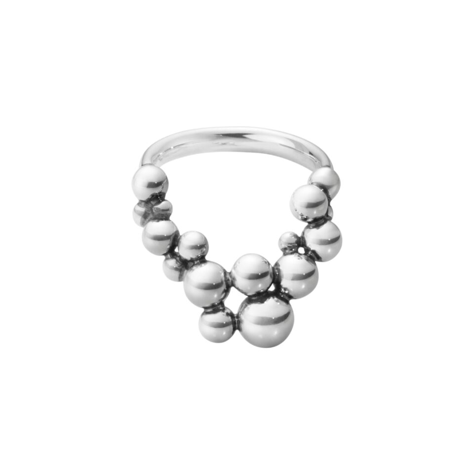 GEORG JENSEN - RING, MOONLIGHT GRAPES OKSIDERT SØLV