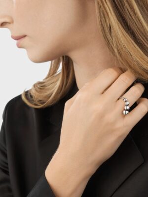GEORG JENSEN - RING, MOONLIGHT GRAPES SLIM OKSIDERT SØLV - STYLING