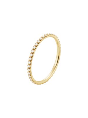 GEORG JENSEN - RING, SIGNATURE DIAMONDS LITEN 0,20-0,24 CT. GULT GULL