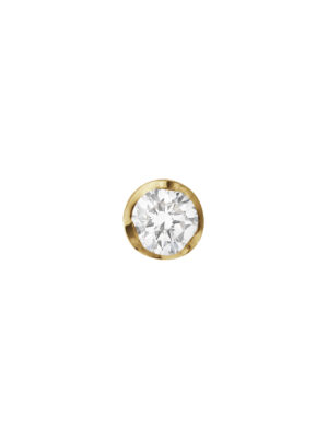 GEORG JENSEN - ØREDOBBER, SIGNATURE DIAMONDS SOLITAIRE 0,10 CT. GULT GULL