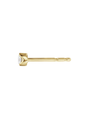 GEORG JENSEN - ØREDOBBER, SIGNATURE DIAMONDS SOLITAIRE 0,05 CT. GULT GULL - DETALJER