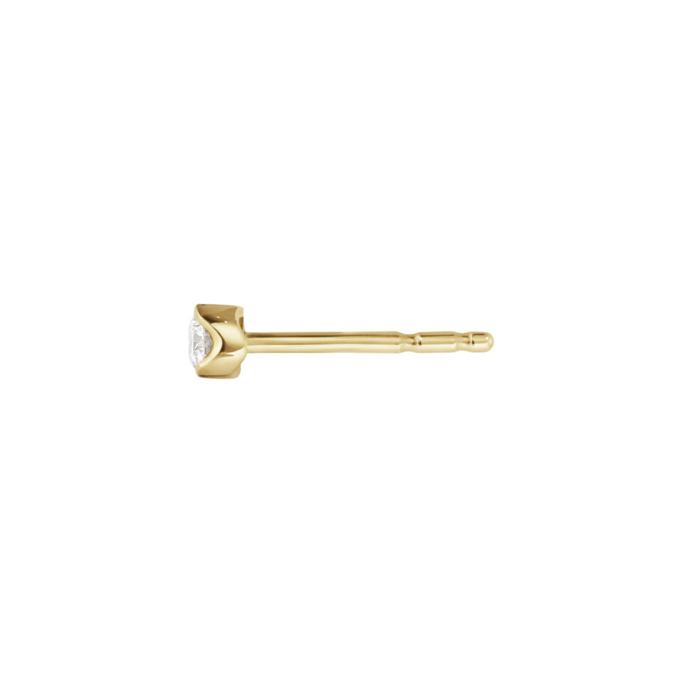 GEORG JENSEN - ØREDOBBER, SIGNATURE DIAMONDS SOLITAIRE 0,05 CT. GULT GULL - DETALJER