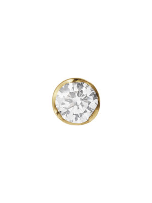 GEORG JENSEN - ØREDOBBER, SIGNATURE DIAMONDS SOLITAIRE 0,20 CT. GULT GULL