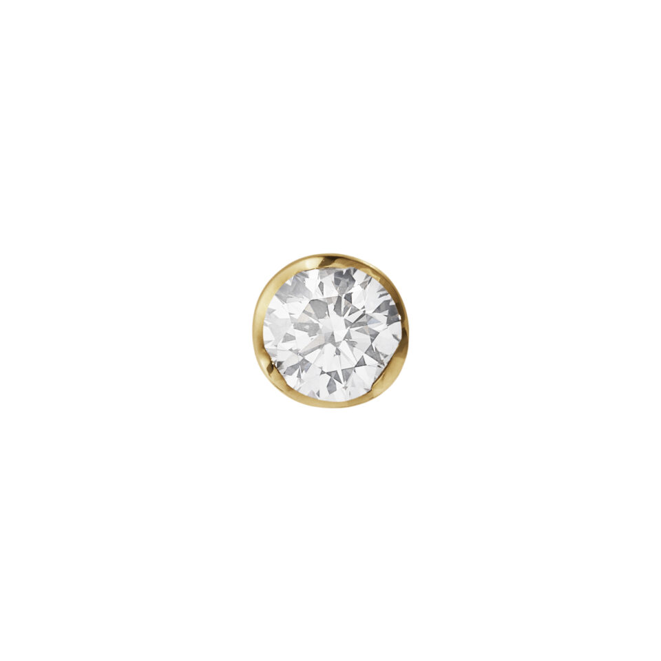 GEORG JENSEN - ØREDOBBER, SIGNATURE DIAMONDS SOLITAIRE 0,20 CT. GULT GULL