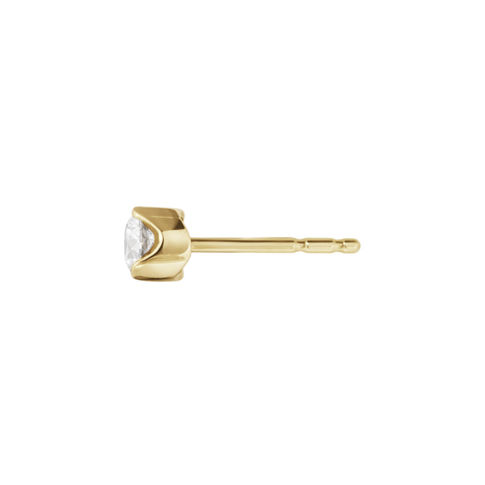 GEORG JENSEN - ØREDOBBER, SIGNATURE DIAMONDS SOLITAIRE 0,20 CT. GULT GULL - DETALJER