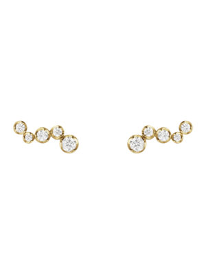GEORG JENSEN - ØREDOBBER, SIGNATURE DIAMONDS 0,18 CT. GULT GULL