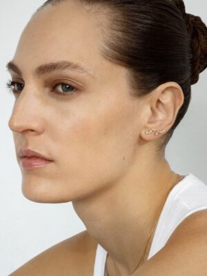 GEORG JENSEN - ØREDOBBER, SIGNATURE DIAMONDS 0,18 CT. GULT GULL - STYLING