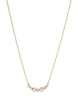 GEORG JENSEN - HALSKJEDE, SIGNATURE DIAMONDS 0,22 CT. GULT GULL