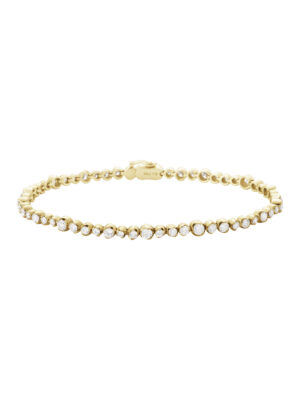 GEORG JENSEN - ARMBÅND, SIGNATURE DIAMONDS TENNISARMBÅND 2,26-2,55 CT. GULT GULL