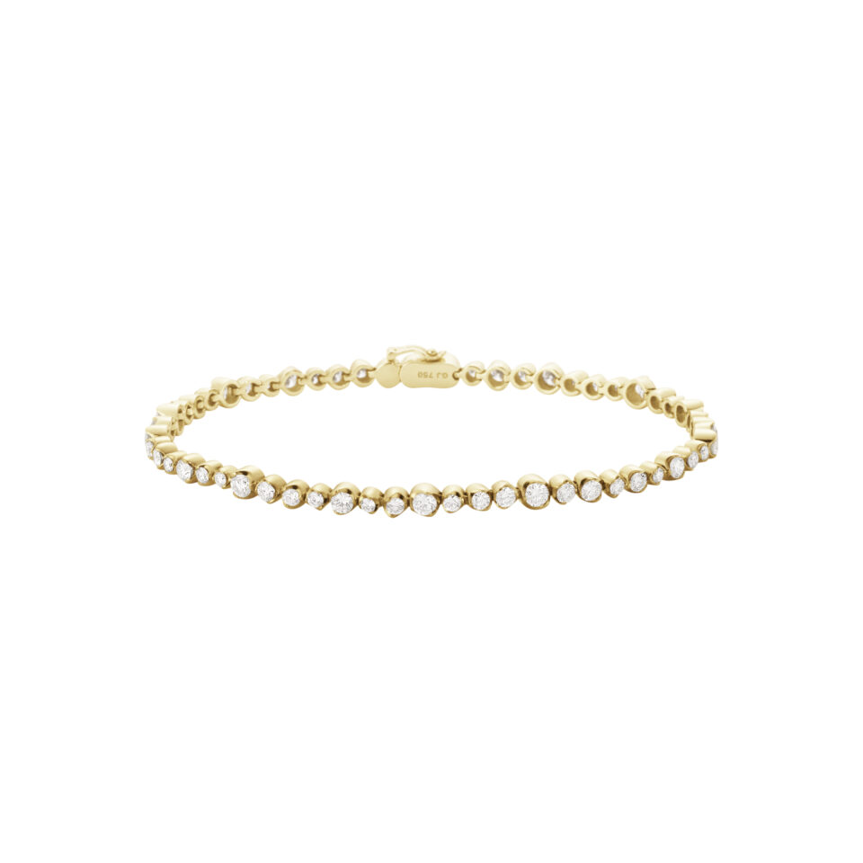 GEORG JENSEN - ARMBÅND, SIGNATURE DIAMONDS TENNISARMBÅND 2,26-2,55 CT. GULT GULL