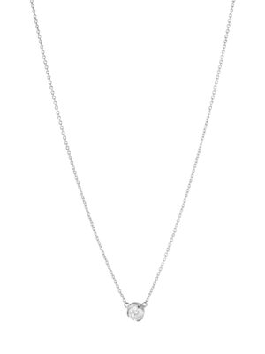 GEORG JENSEN - HALSKJEDE, SIGNATURE DIAMONDS SOLITAIRE ANHENG 0,20 CT. HVITT GULL