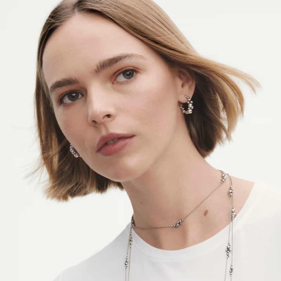 GEORG JENSEN - ØREDOBBER, MOONLIGHT GRAPES CREOLER SØLV - STYLING