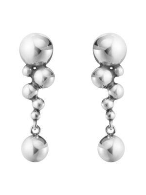 GEORG JENSEN - ØREDOBBER, MOONLIGHT GRAPES LANGE OKSIDERT SØLV