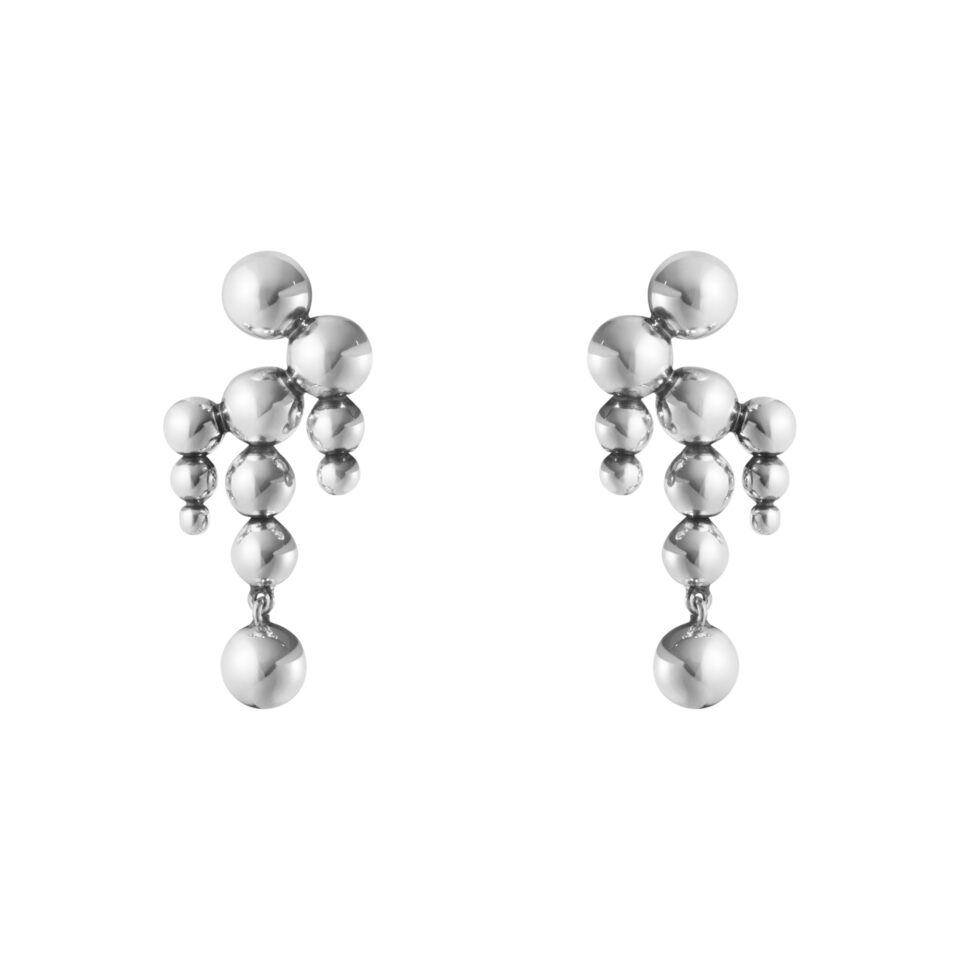 GEORG JENSEN - ØREDOBBER, MOONLIGHT GRAPES CHANDELIER SMÅ SØLV