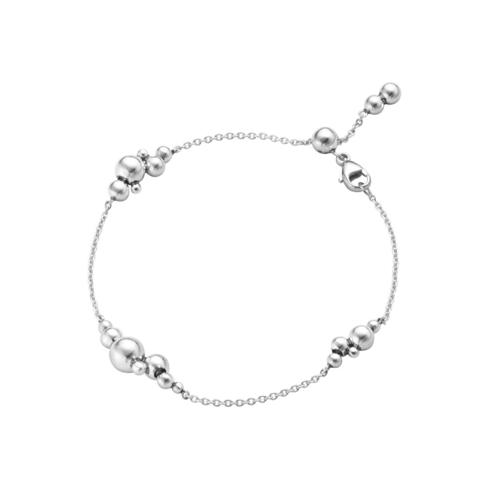 GEORG JENSEN - ARMBÅND, MOONLIGHT GRAPES 3 KLYNGER OKSIDERT SØLV