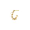 GEORG JENSEN - ØREDOBBER, SIGNATURE DIAMONDS HOOP 0,36 CT. GULT GULL