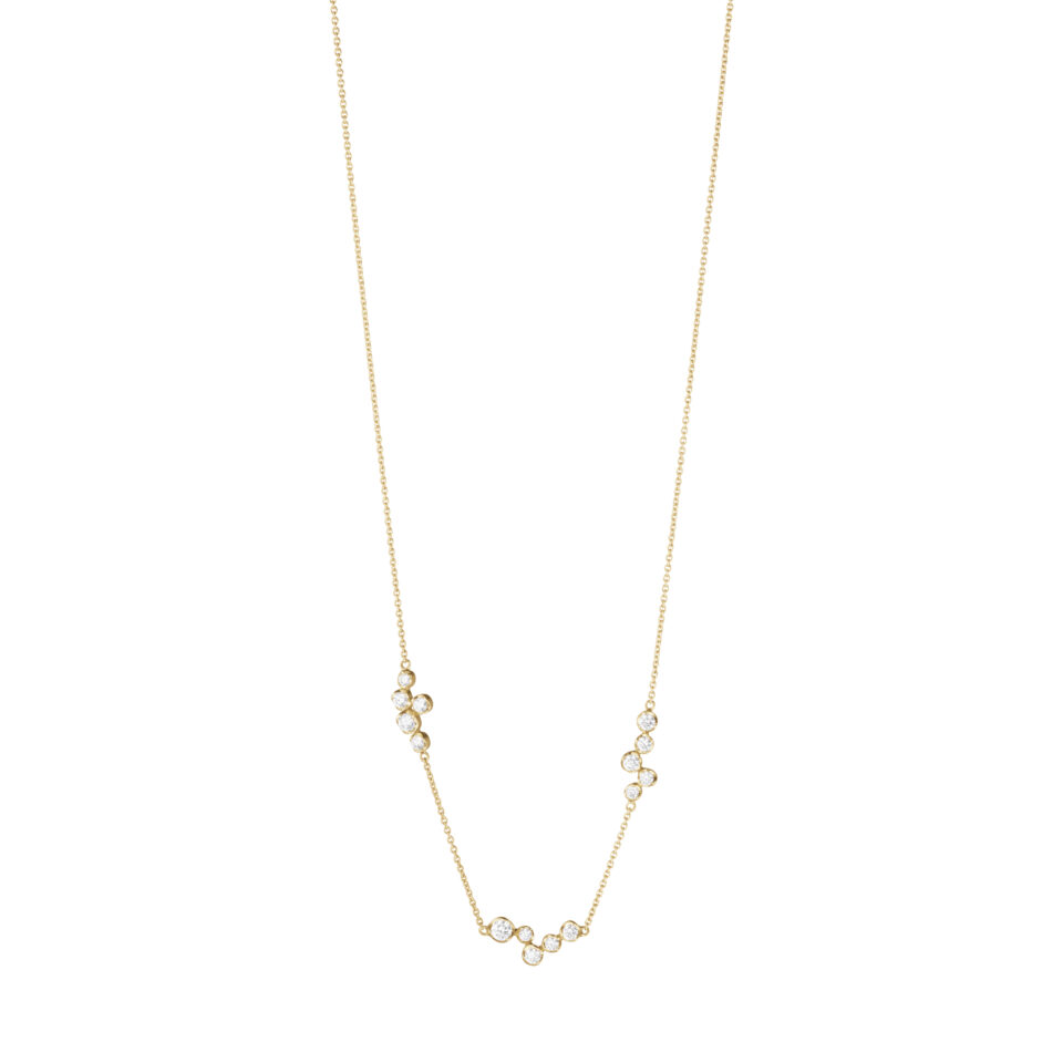 GEORG JENSEN - HALSKJEDE, SIGNATURE DIAMONDS 0,47 CT. GULT GULL