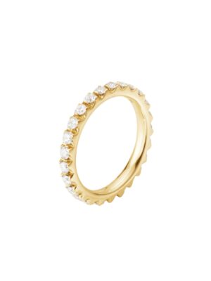 GEORG JENSEN - RING, SIGNATURE DIAMONDS 0,77-0,98 CT. GULT GULL