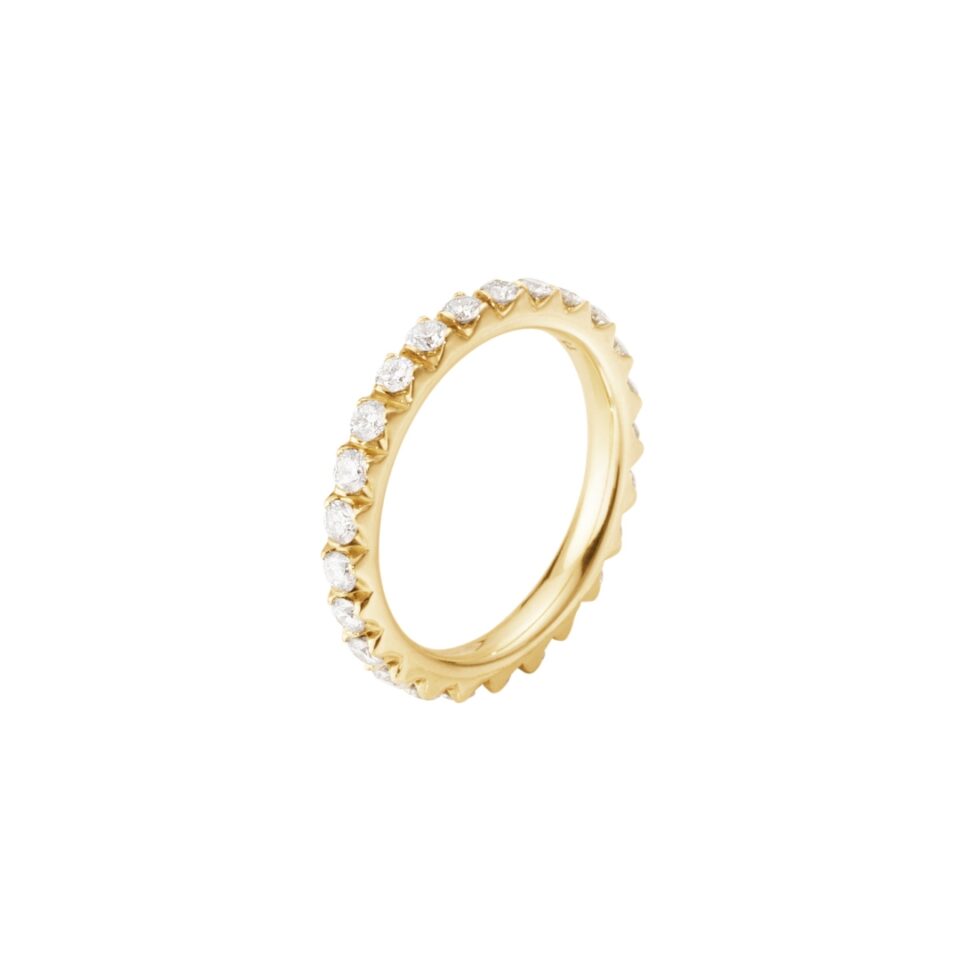 GEORG JENSEN - RING, SIGNATURE DIAMONDS 0,77-0,98 CT. GULT GULL