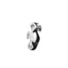 GEORG JENSEN - RING, FUSION CENTERRING SVART HYCERAM HVITT GULL