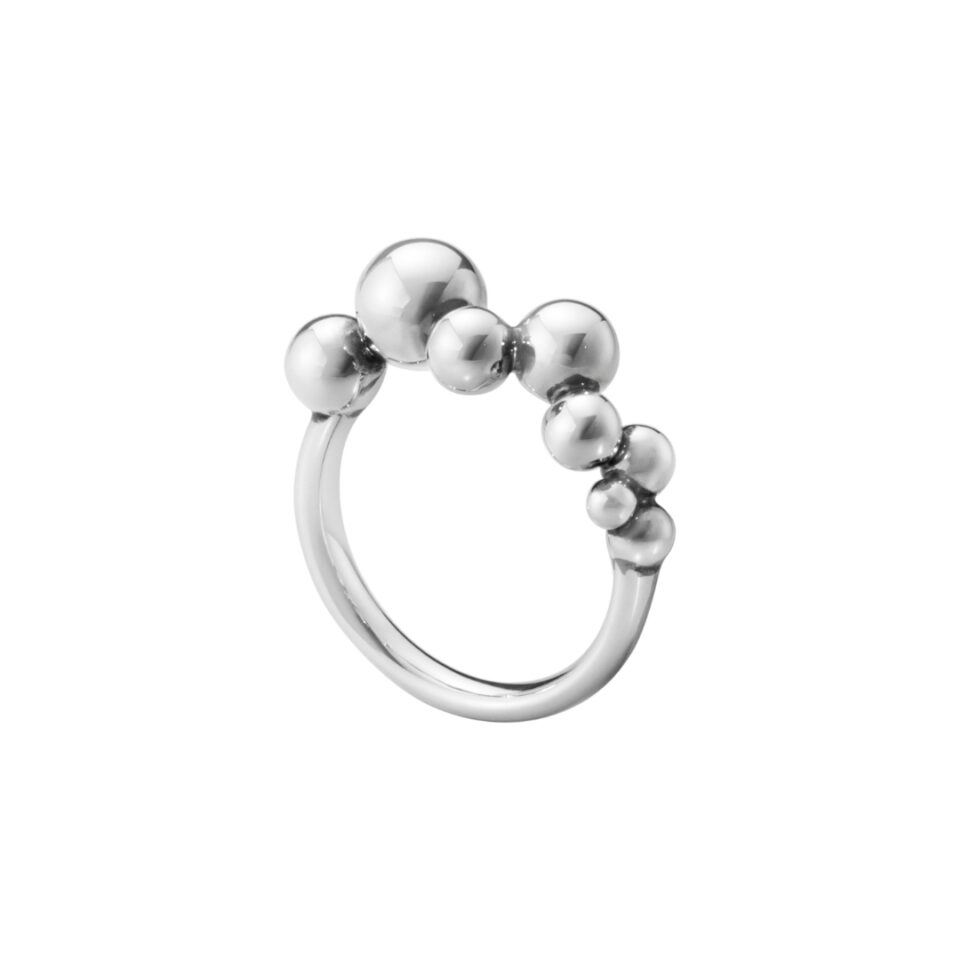 GEORG JENSEN - RING, MOONLIGHT GRAPES OKSIDERT SØLV