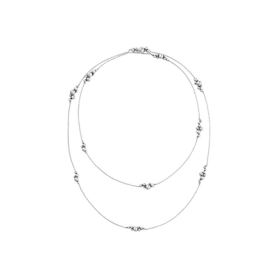 GEORG JENSEN - HALSKJEDE, MOONLIGHT GRAPES SAUTOIR SØLV