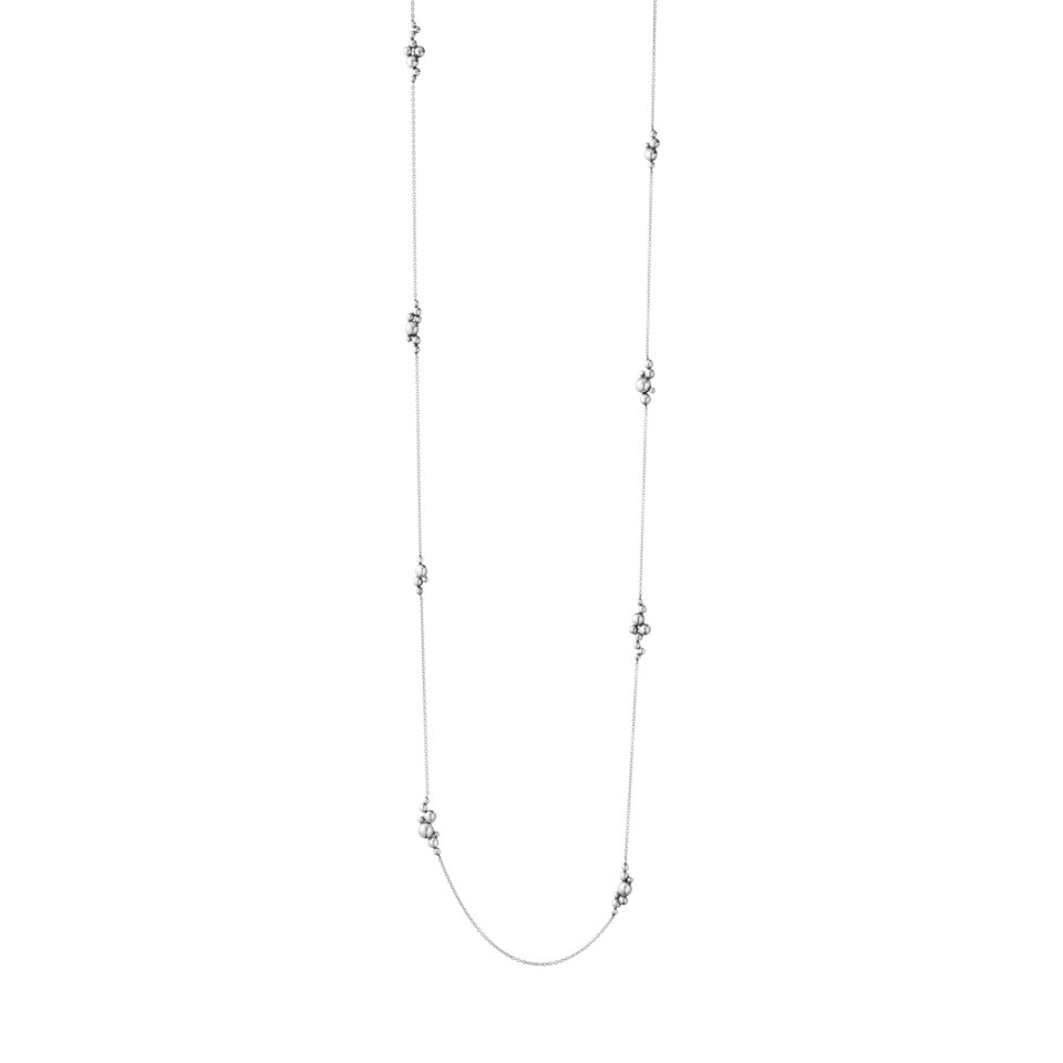 GEORG JENSEN - HALSKJEDE, MOONLIGHT GRAPES SAUTOIR SØLV - DETALJER