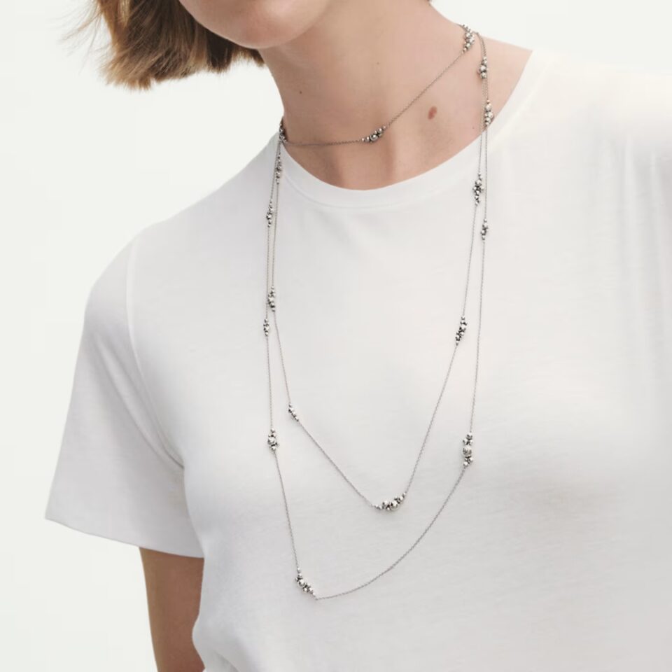 GEORG JENSEN - HALSKJEDE, MOONLIGHT GRAPES SAUTOIR SØLV - STYLING