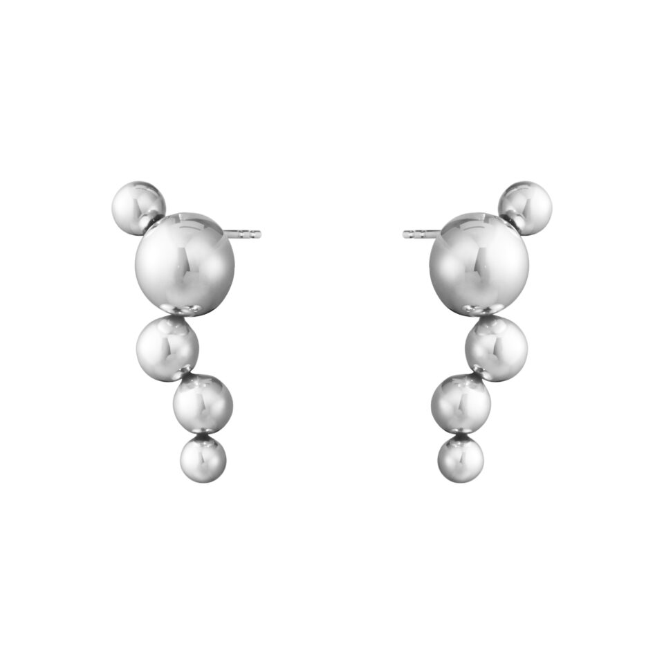 GEORG JENSEN - ØREDOBBER, MOONLIGHT GRAPES STIFT STORE SØLV