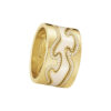 GEORG JENSEN - RING, FUSION ENDERING MED DIAMANTER 0,15-0,21 CT. GULT GULL - KOMBINASJON