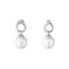 GEORG JENSEN - ØREDOBBER, MAGIC MED PERLER OG DIAMANTER 0,04 CT. HVITT GULL