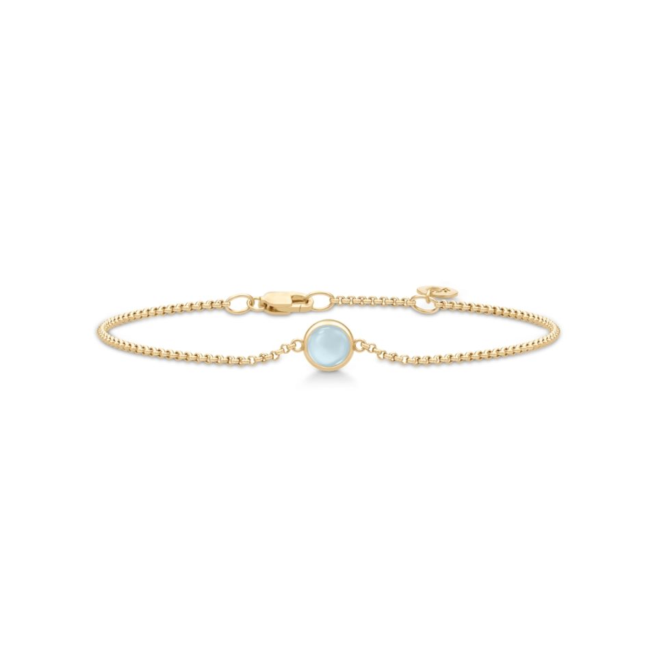 JULIE SANDLAU - ARMBÅND, PRIMINI MILKY AQUA