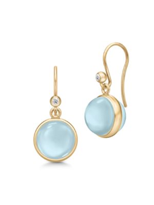 JULIE SANDLAU - ØREDOBBER, PRIME MILKY AQUA