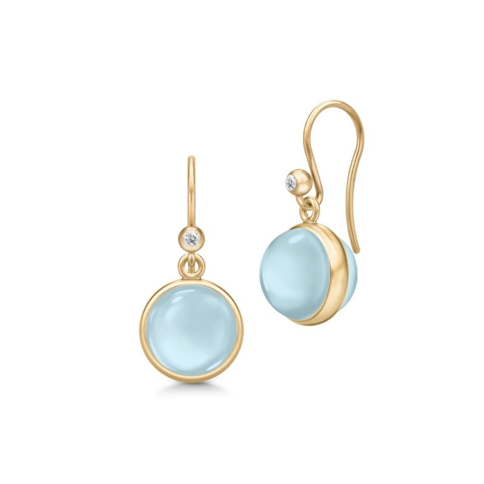 JULIE SANDLAU - ØREDOBBER, PRIME MILKY AQUA